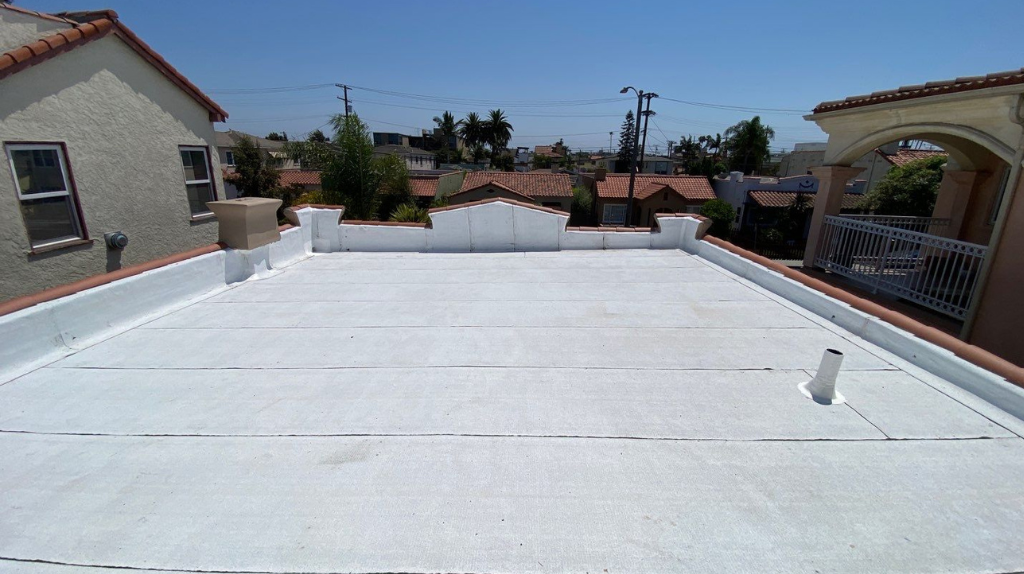 white torch down roofing