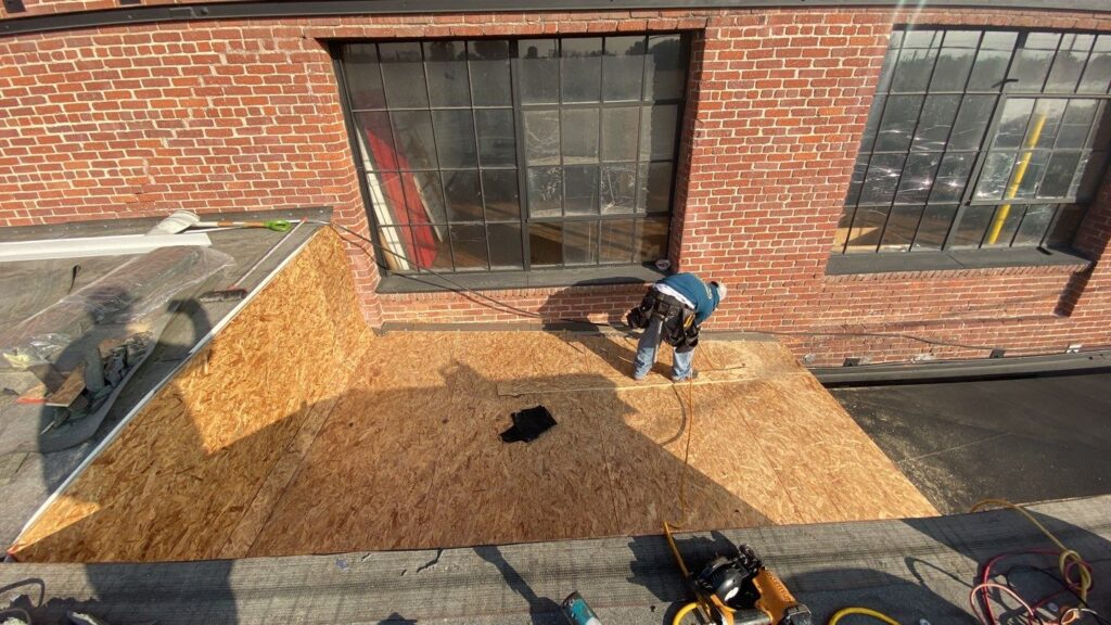 Specialist Roofing installs new decking