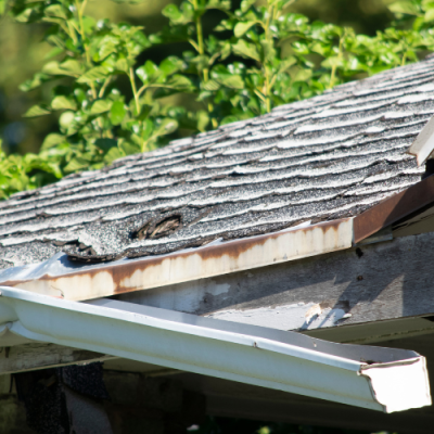 damaged gutters